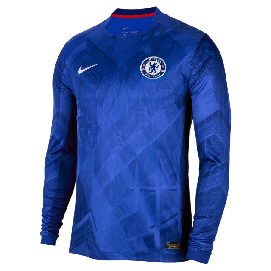 Maillot Chelsea Domicile Manches Longues Homme 2025 2026 Bleu