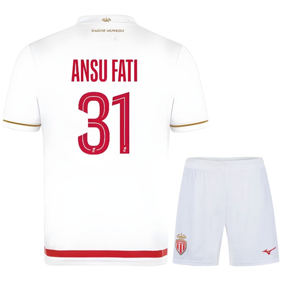 Kit AS Monaco Enfant Domicile 2025 2026